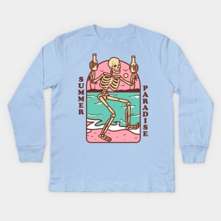 Summer Paradise Kids Long Sleeve T-Shirt